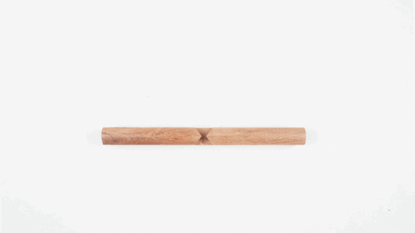 Mộng hình cong cung, ghép hai thanh gỗ thành hình chữ thập