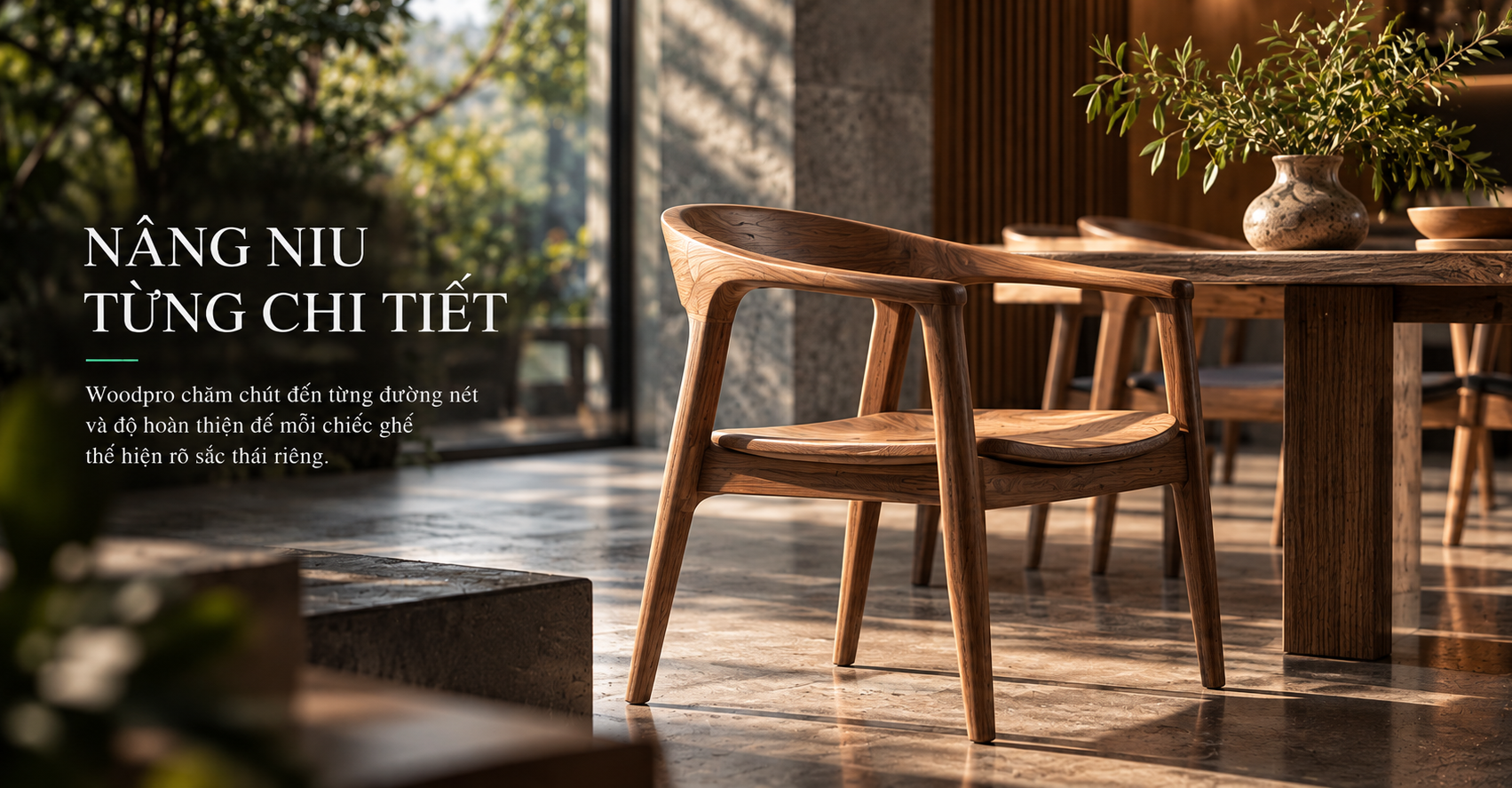 3. Warm Woodcraft Dining Showcase